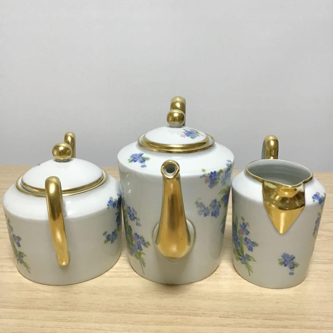 リモージュ 勿忘草 ティーセット 3点セット