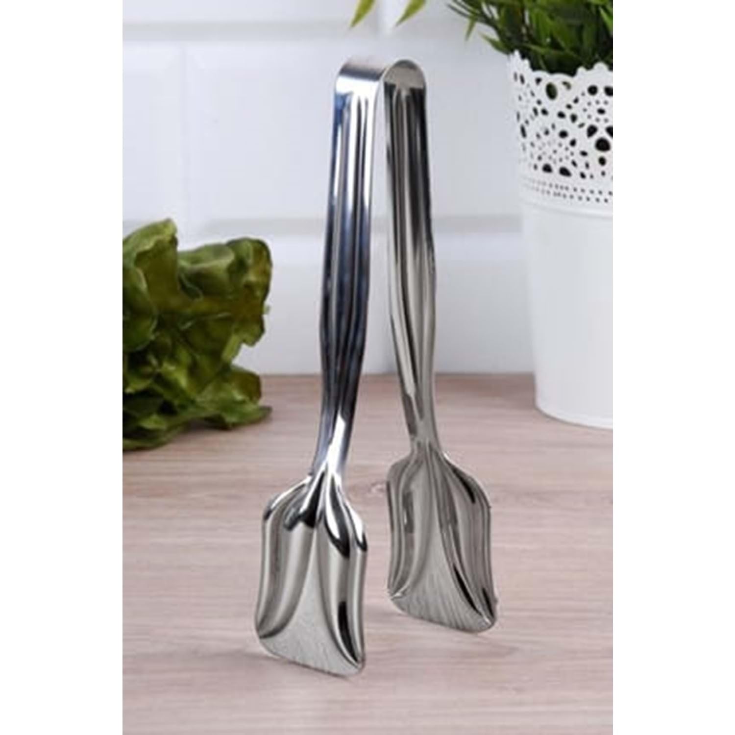 FULANDL - Pinze da portata in acciaio INOX, 22,5 cm, per servire