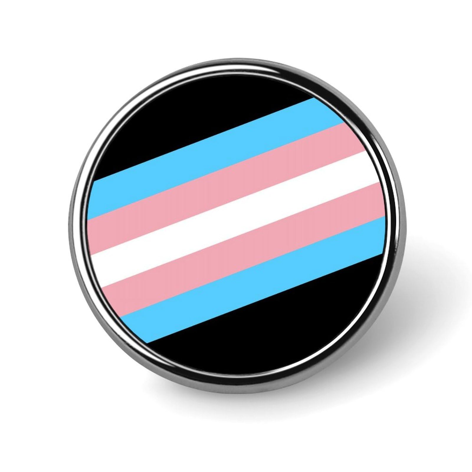 Transgender Pride LGBTQ Pins Round Buttons Brooches Enamel Lapel Pin Party Supplies Decor Badges for Hats Clothes Bags