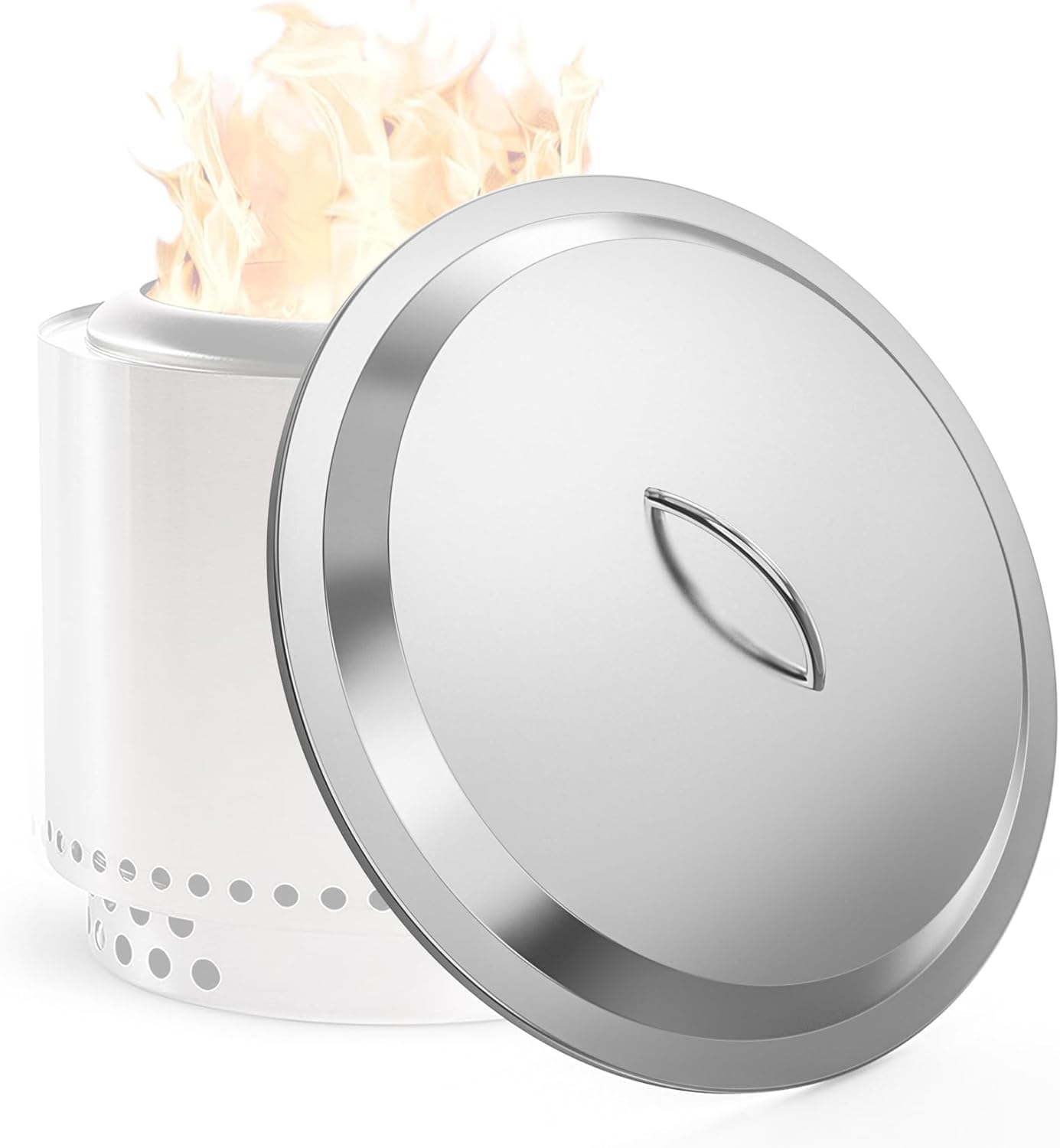onlyfire Coperchio Bonfire in Acciaio Inox 304 per Solo Stove Braciere Senza Fumo Bonfire di 49.5 cm, Accessori per Braciere Senza Fumo, Φ50 CM