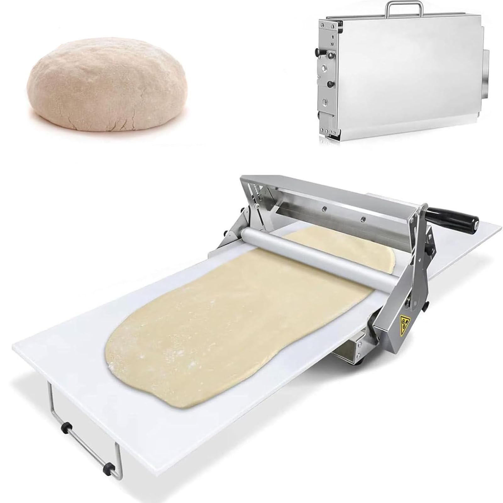 Sfogliatrice manuale per pasta sfoglia per croissant, pasticceria e pasta per pizza, strumento versatile per pasticceria sfoglia, modello RS101