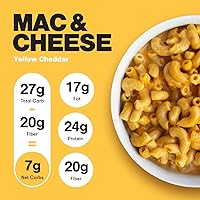 Vista 3 de SuperFat Macarrones y queso Keto Pasta proteica Pasta baja en carbohidratos Pasta rápida y fácil sin gluten Macarrones y queso sin gluten