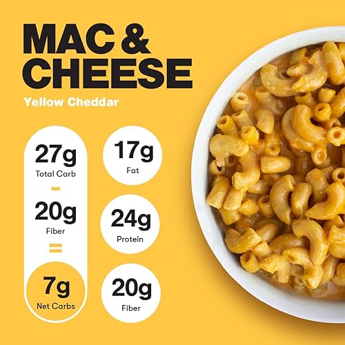 Miniatura 3 de SuperFat Macarrones y queso Keto Pasta proteica Pasta baja en carbohidratos Pasta rápida y fácil sin gluten Macarrones y queso sin gluten