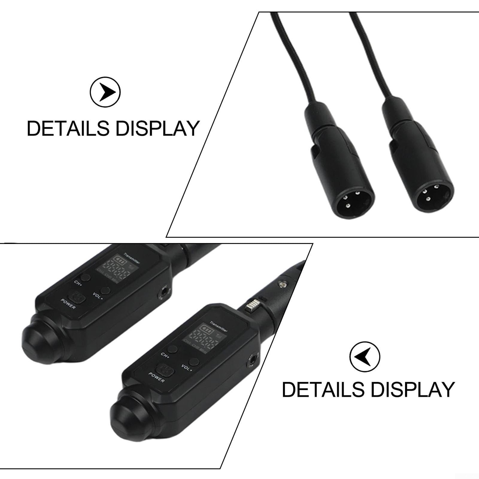 Microfono senza fili, UHF, sistema di microfono per sassofono, suono di alta qualità per musicisti, sassofono, strumenti in ottone dal vivo (uno e due)