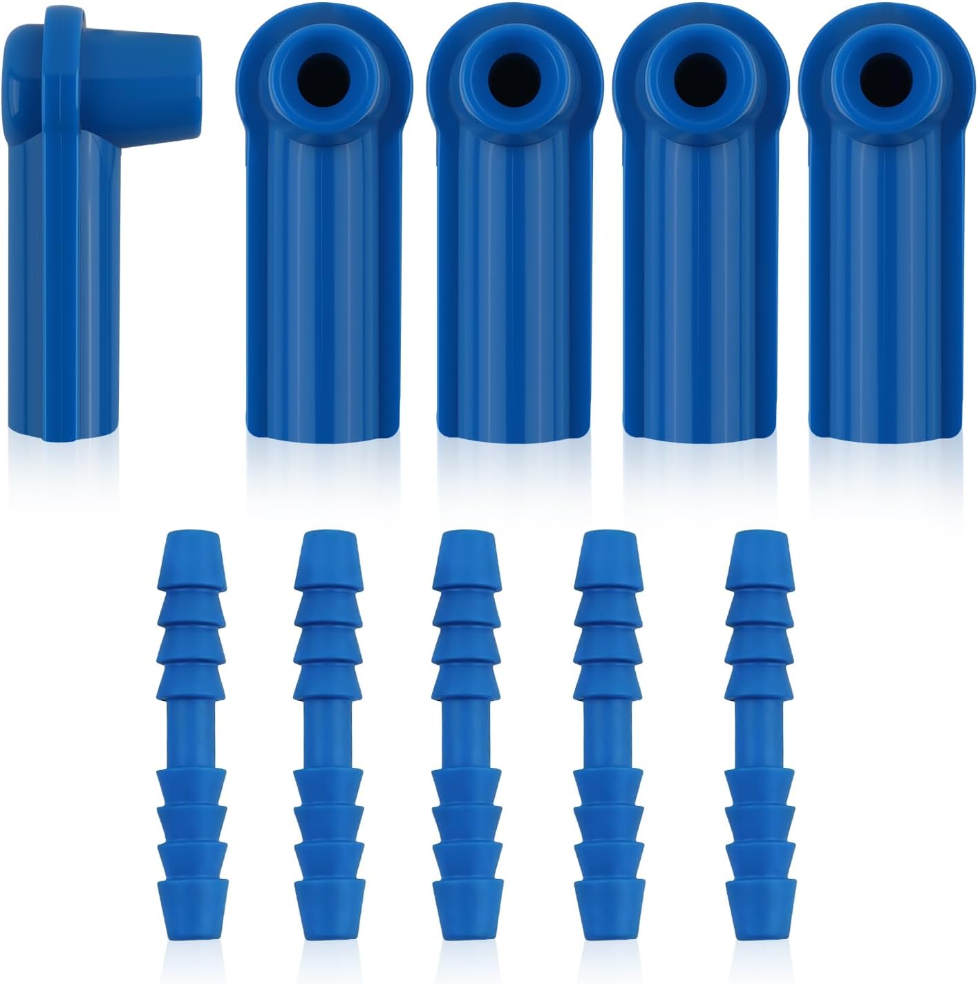 5PCS Brake Bleeder Kit Connector,Brake Fluid Bleeder Kit Bleeding Adapter Joint for Quick Brake Fluid/Air Changes,Brake Bleeder Hose Connector Fit Brake Bleeder Bottle,Vacuum Brake Bleeder