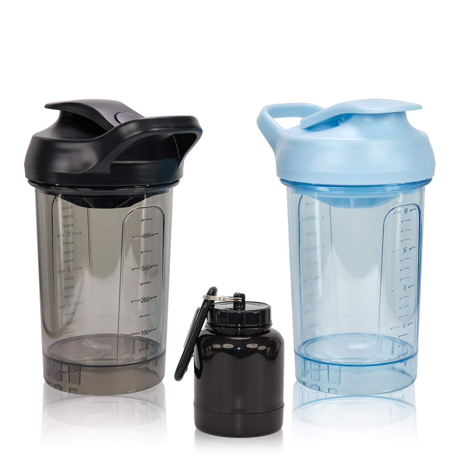 Protein Shaker Bottle 20oz, Leakproof Protein Shaker Cups for Gym, Fitness & Supplements, PETG Material(1 Pack, Blue) — Amazon image 22