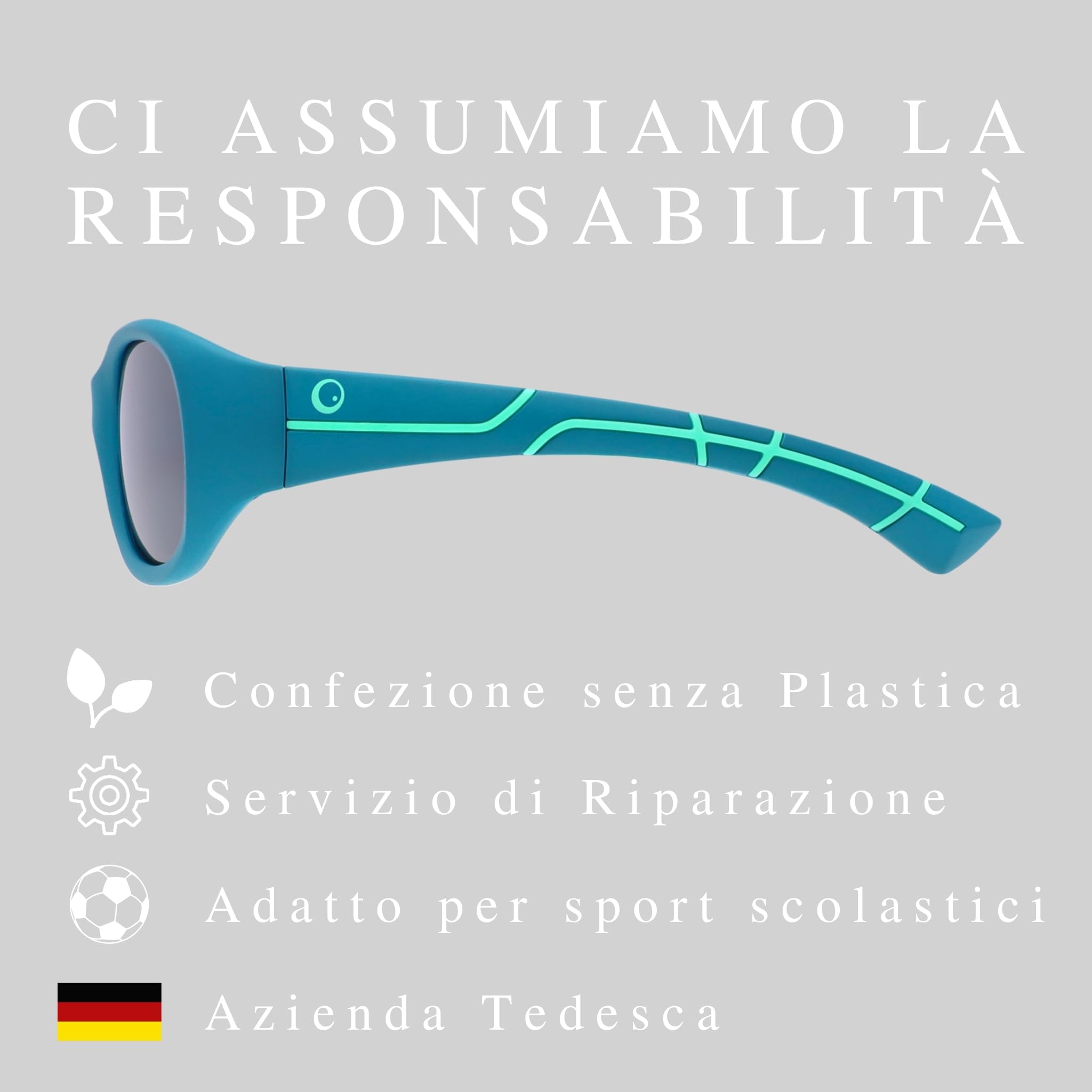 ActiveSol Occhiali da Sole per Bambini Extra Scuro Categoria 4, "Kids@School 5 – 10 Anni, Polarizzati, Protezione UV400