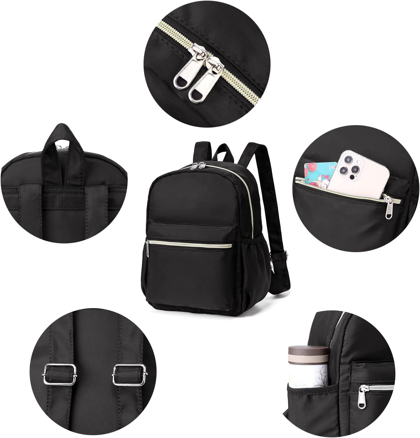 YiXiamo Cute mini tiny small lightweight water repellent pack bag backpack for grils children and adult - Image 5