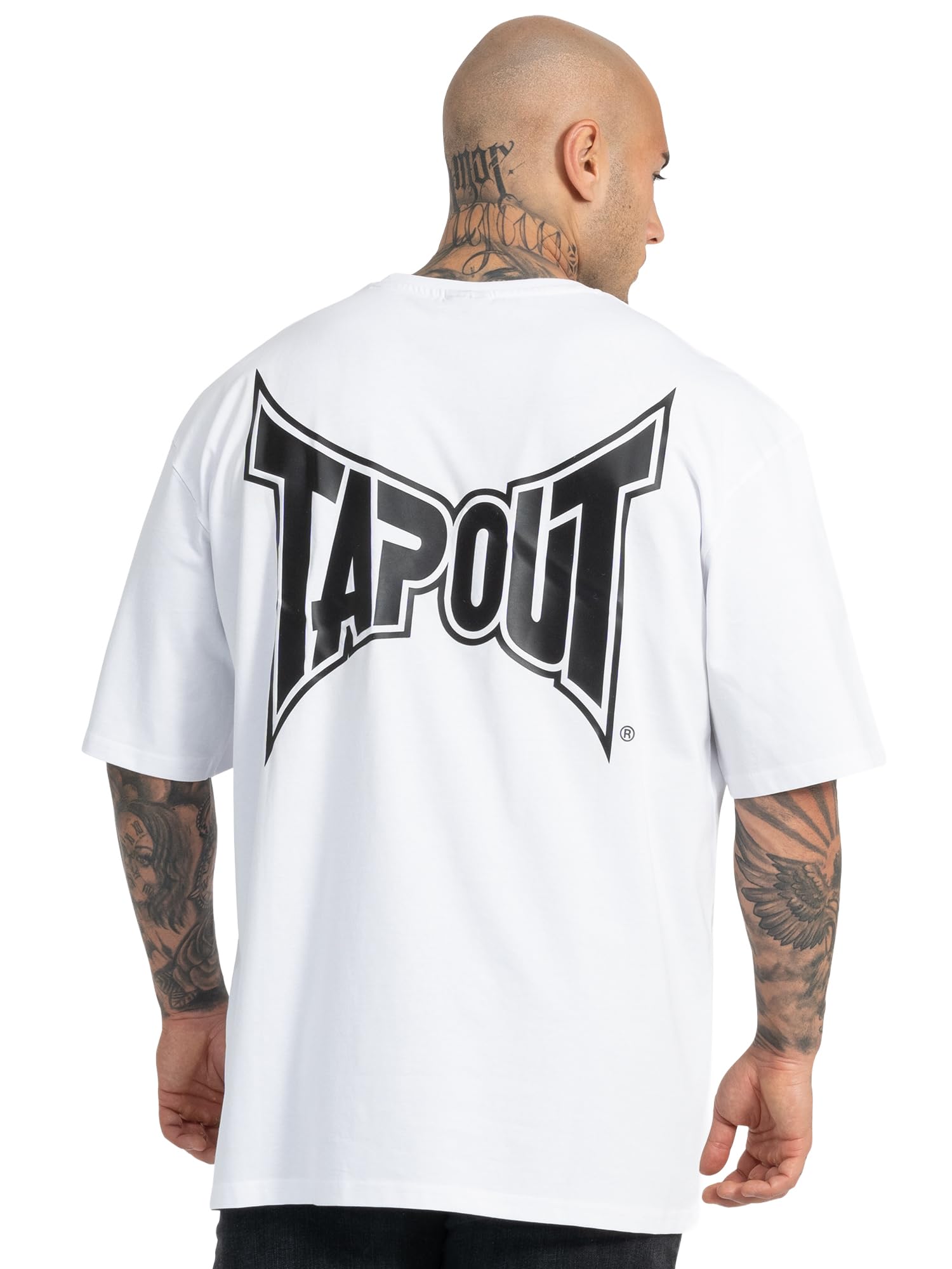 Tapout Men's Creekside T-Shirt, White/Black, L