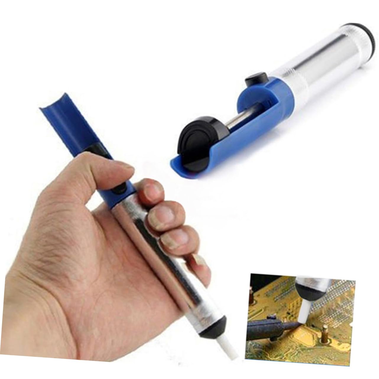 ARTIBETTER Tin Sucker Soldering Sucker Pen 10pcs Desoldering Pump High Strength Suction Desoldering Tool for Easy to Clean Replace Tips