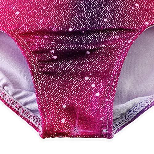 HOZIY Long Sleeve Leotards for Girls Gymnastics Kids Toddler Tumbling Outfits Floral Unicorn Galaxy Rainbow Stripe Pattern