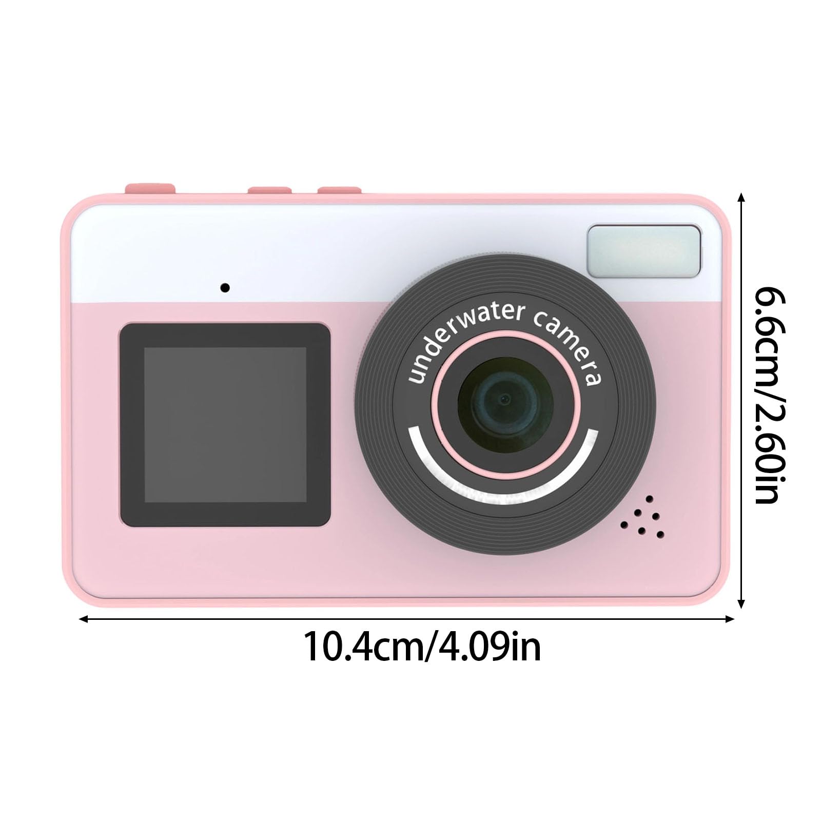 Cámara digital impermeable IP68 de 48 MP de alta resolución para fotografía subacuática de 10 pies de profundidad, diseño ligero para esnórquel, cámara de acción impermeable para buceo