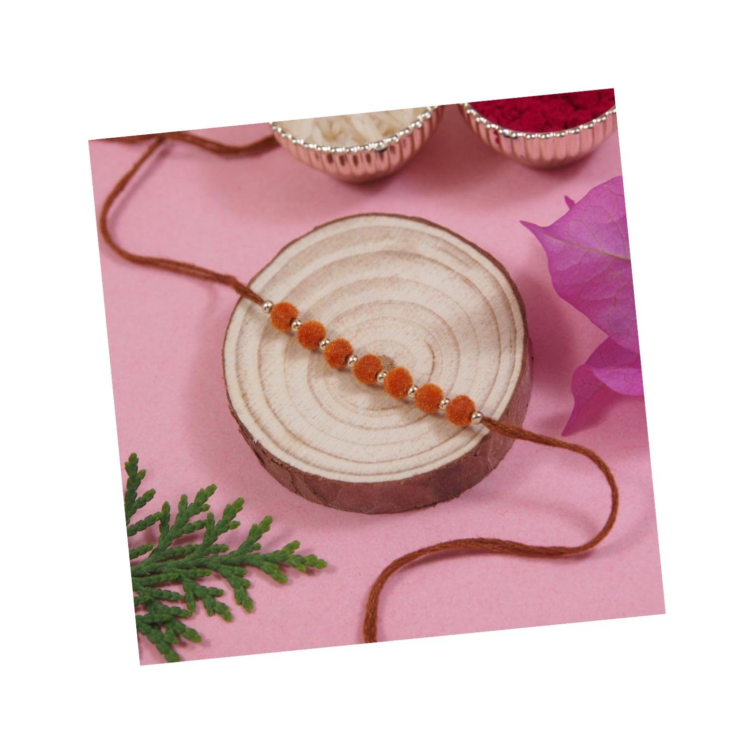 I Jewels Soft Pom Pom Kids Rakhi With Roli Chawal & Rakshabandhan Card for Bro/Brother/Bhai (R210) (Yellow) (B0D8785FB4) Amazon Price History, Amazon Price Tracker