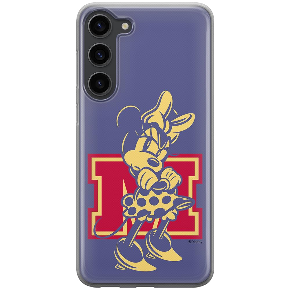 ERT GROUP mobile phone case for Samsung S23 PLUS original and officially Licensed Disney pattern Minnie 072 optimally adapted to the shape of the mobile phone, case made of TPU