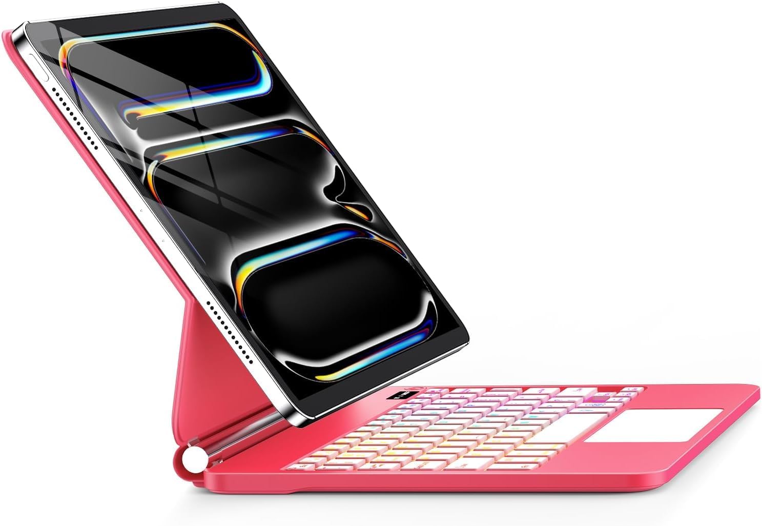 for iPad Pro 13 Inch Case with Keyboard (M4, 2024)，Magic-Style Magnetic – 7 Colors Backlight -Floating Cantilever Stand - Multi-Touch Trackpad Keyboard Case for iPad Pro 13