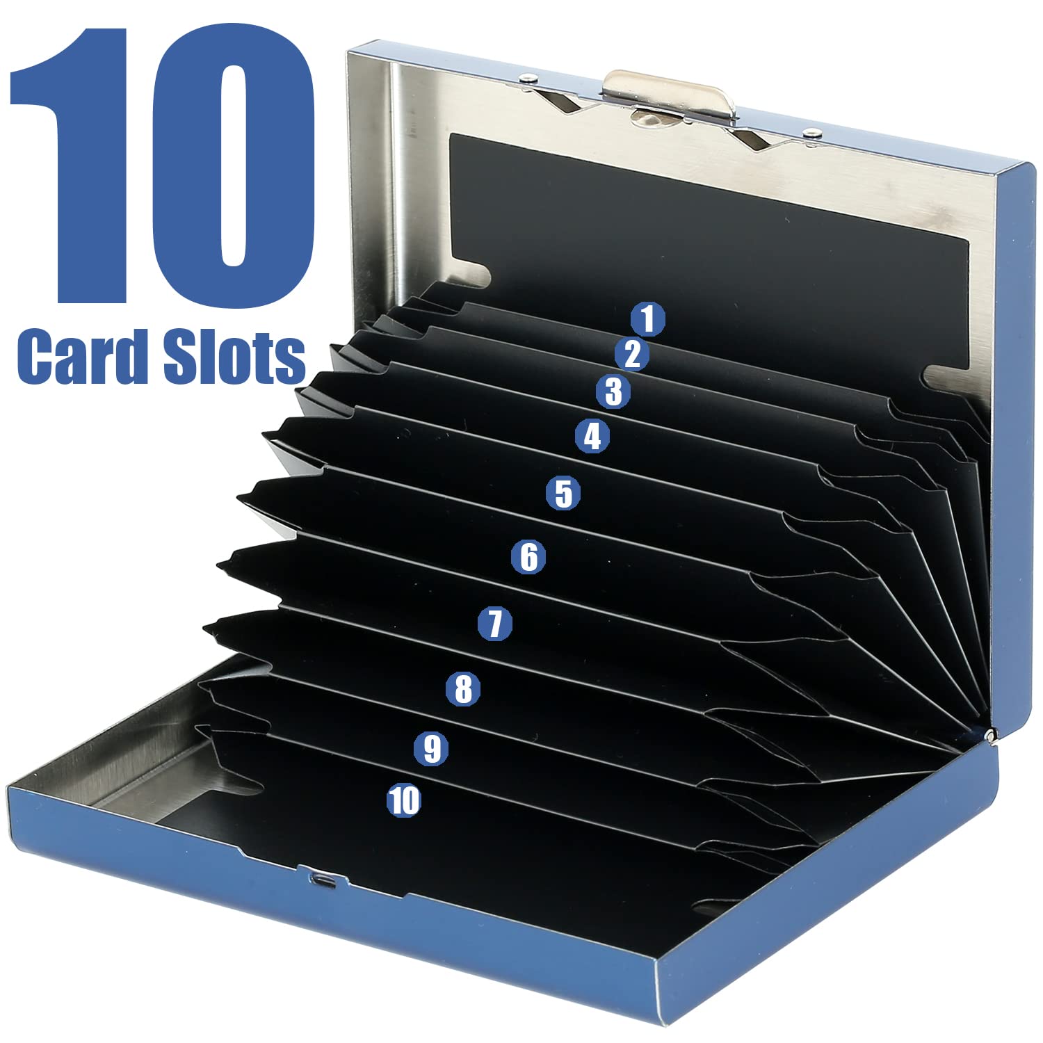 Porte-Carte de Crédit, Portefeuille de Carte de Crédit en Métal en Métal pour Hommes et Femmes, avec Protection RFID et NFC Contre Le vol de Données.