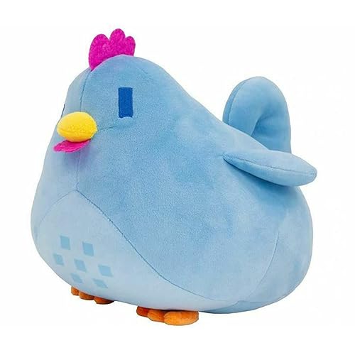 Lxooezu Video Game Valley Chicken Plush Toy 7.9 inches Chicken Pillow Game Peripheral Stuffed Animal Surprise Gifts for Boys and Girls Stardew Merch (Blue) - Blue