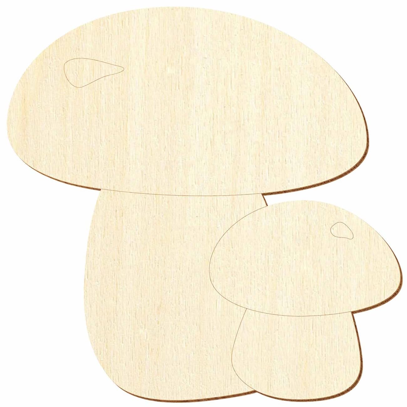Holz Steinpilz V2 - Deko Basteln 3-50cm