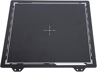 Garosa Spring Steel Sheet, 220 x 220mm Surface Heated Bed Platform, Black Double-Sided PEI Powder Plate, 3D Printer Parts Printing Build Plate for Prusa/Anet/CR-20,Linear Motion Parts