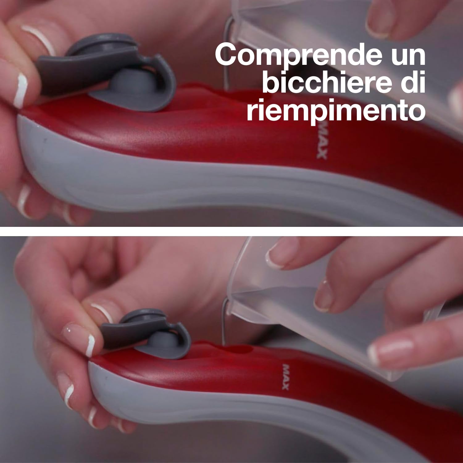 Solac - Ferro da Stiro da Viaggio Pro, 1100W, Colpo di Vapore 45 g/min, Vapore Continuo + Verticale, Regolatore di Temperatura, Anticalcare, Antigoccia, Piastra in Ceramica, Rosso/Grigio