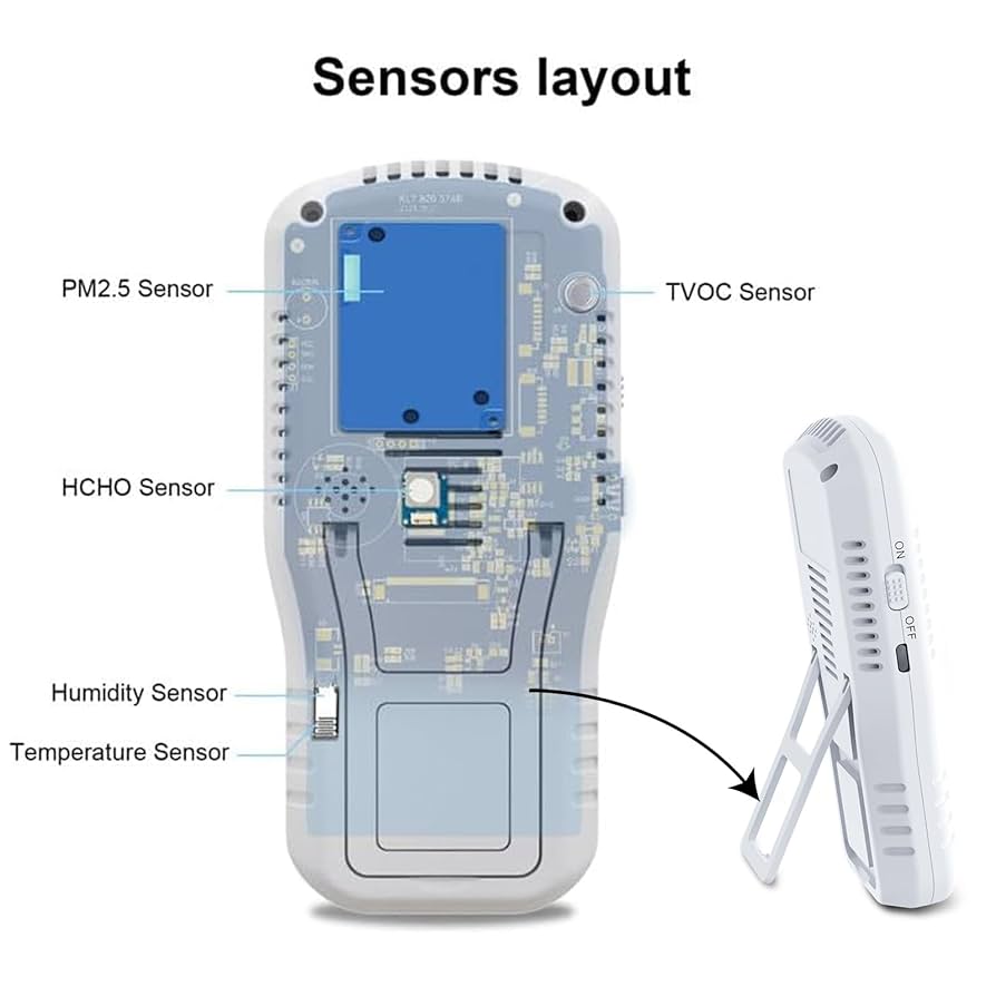 Air Quality Monitor Indoor IQAir Home Air Quality Monitor, Professional Grade, Indoor, White, Swiss Design, 1 Count Indoor Air Quality Test Kit
