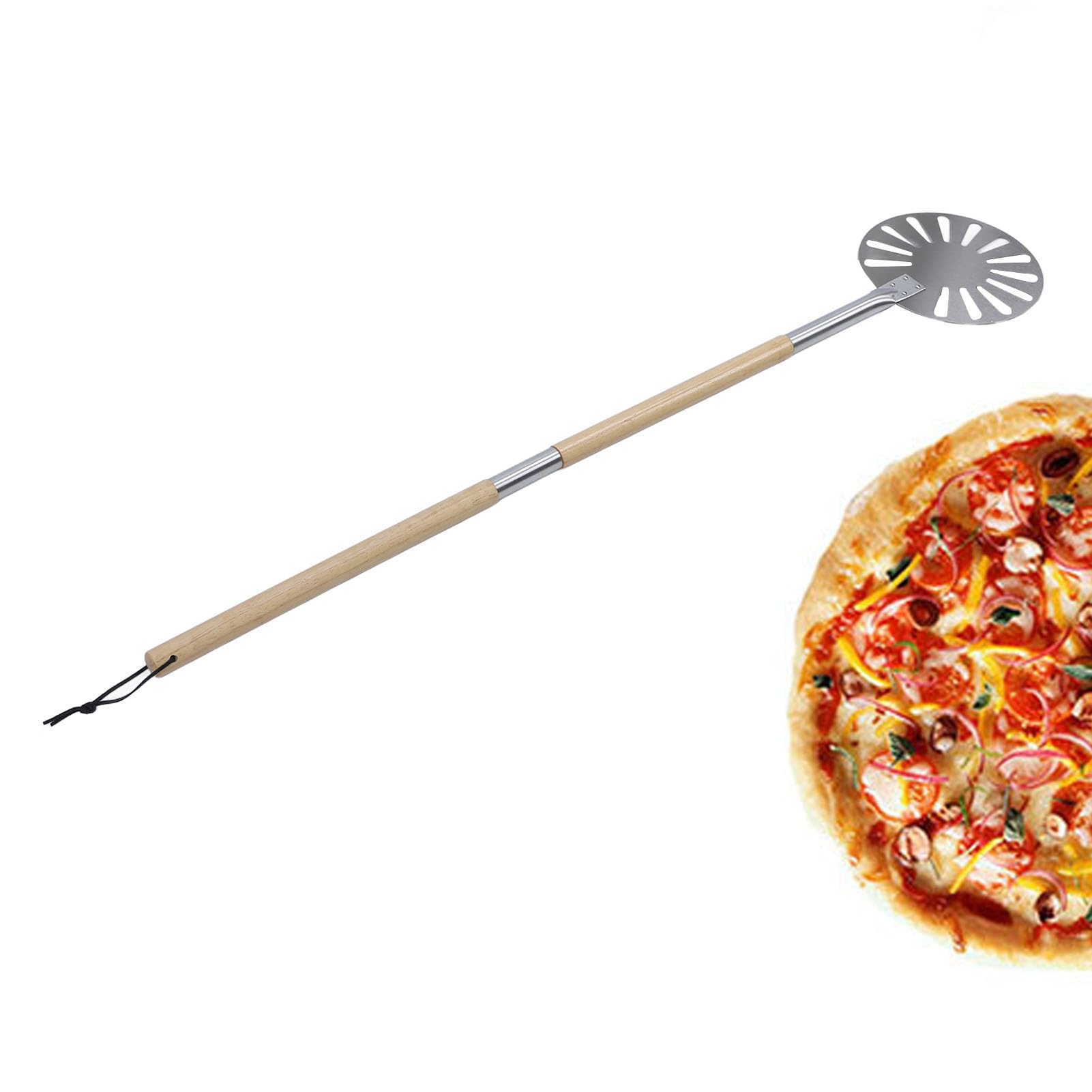 Pala per Pizza da 9 Pollici Pala per Pizza in Acciaio Inossidabile 304 con Manico in Lega di Alluminio per Chef, Panettieri, Forno Fatto in Casa Accessori per Pizze per Interni