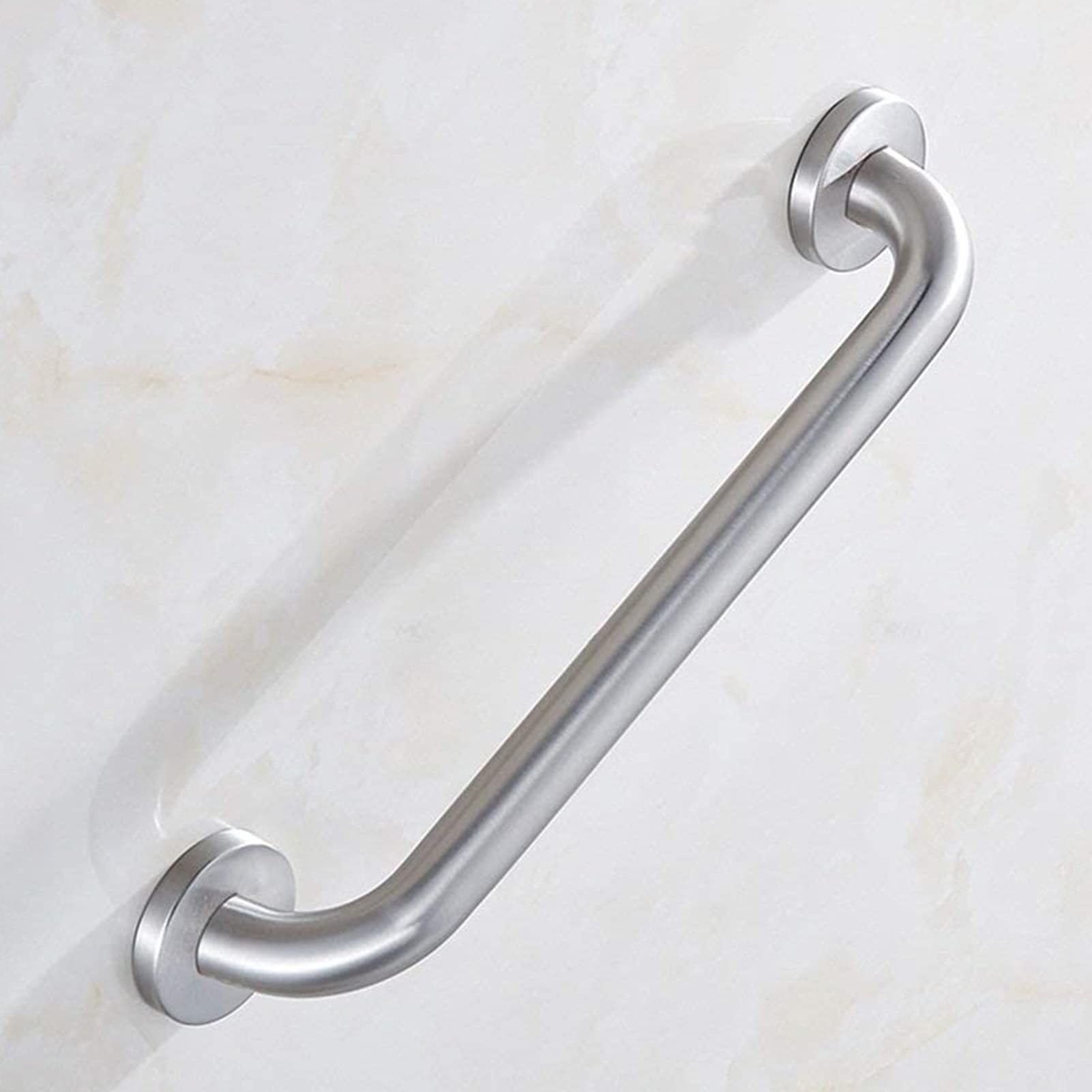 Barra de Apoyo de Acero Inoxidable para baño, Antideslizante, sin barreras, con guía Multiusos y Ranura para Personas Mayores, discapacitadas y niños. Barra Antideslizante (50 cm).