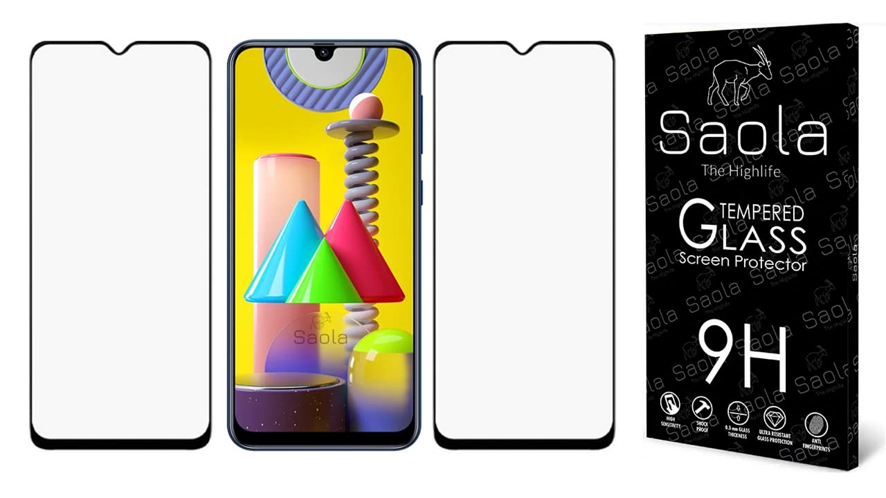Saola 11D Tempered Glass For Samsung Galaxy M31 (Pack Of 2) with Free Installation Kit. Full screen Coverage - 6.4 inch (B0BG17Y4P1) Amazon Price History, Amazon Price Tracker