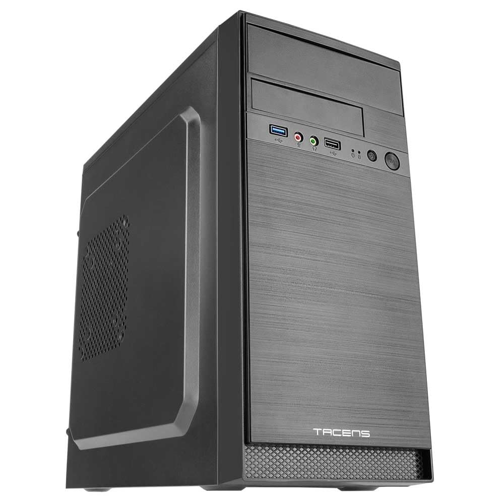 Tacens Anima AC4 - PC Gehäuse, Mini Tower, microATX, Aluminiumoberfläche, USB 3.0