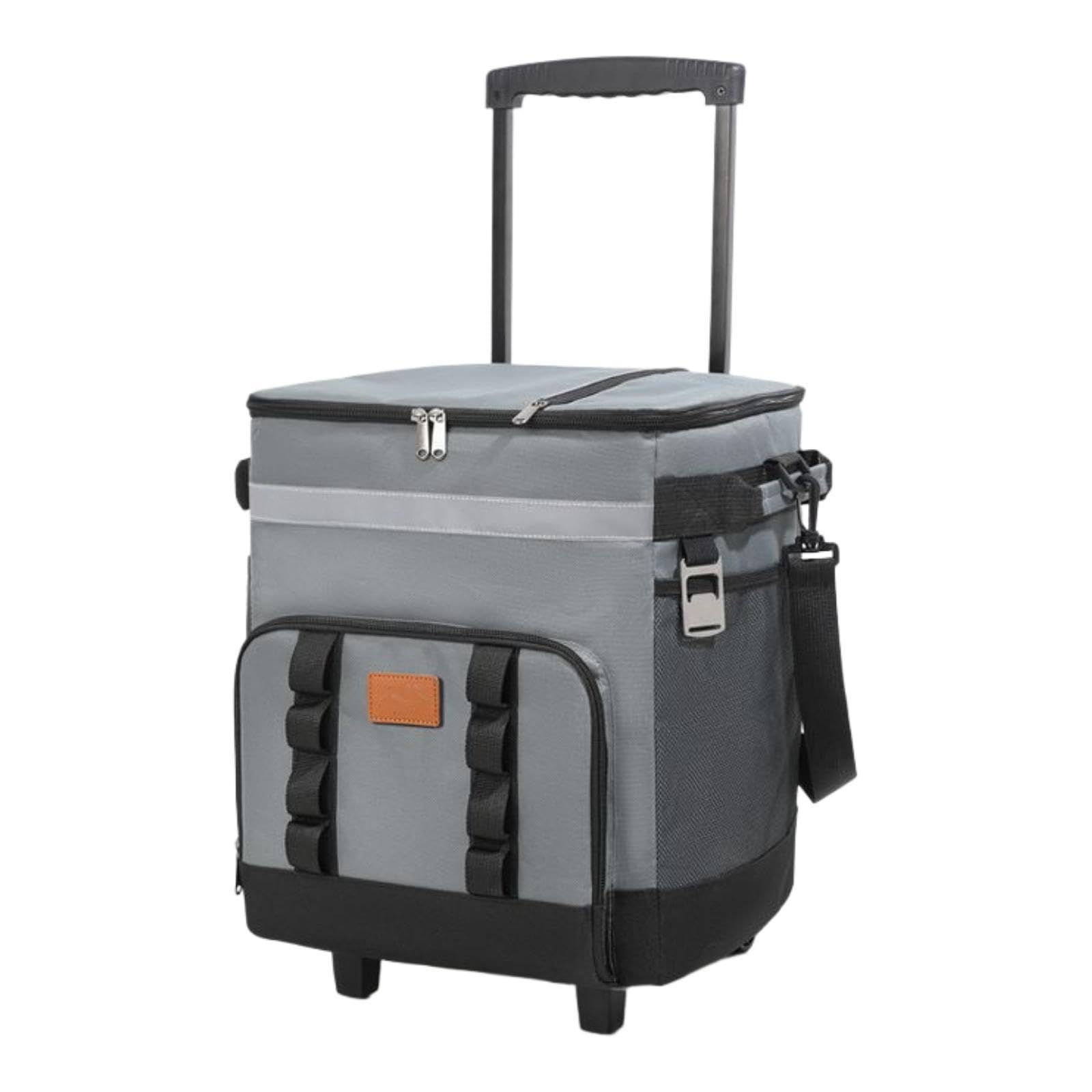 Rolling Portátil con Ruedas Giratorias Bolsa Térmica Grande Aislada Caja de Conservación de Frío Bolsa Impermeable con Cierre Seguro Fabricada
