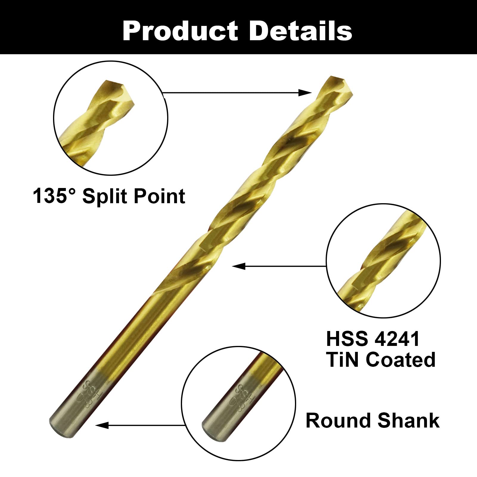Set 10 Punte HSS-R Per Metallo Dewalt - Diametri 1-10 Mm, In Cassettina, Per Foratura Professionale - Foto 11