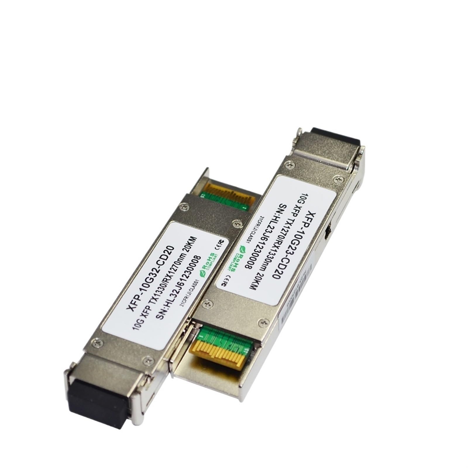 20KM WDM XFP 1270/1330nm 10G XFP avec connecteur Recto LC(1 Pair)