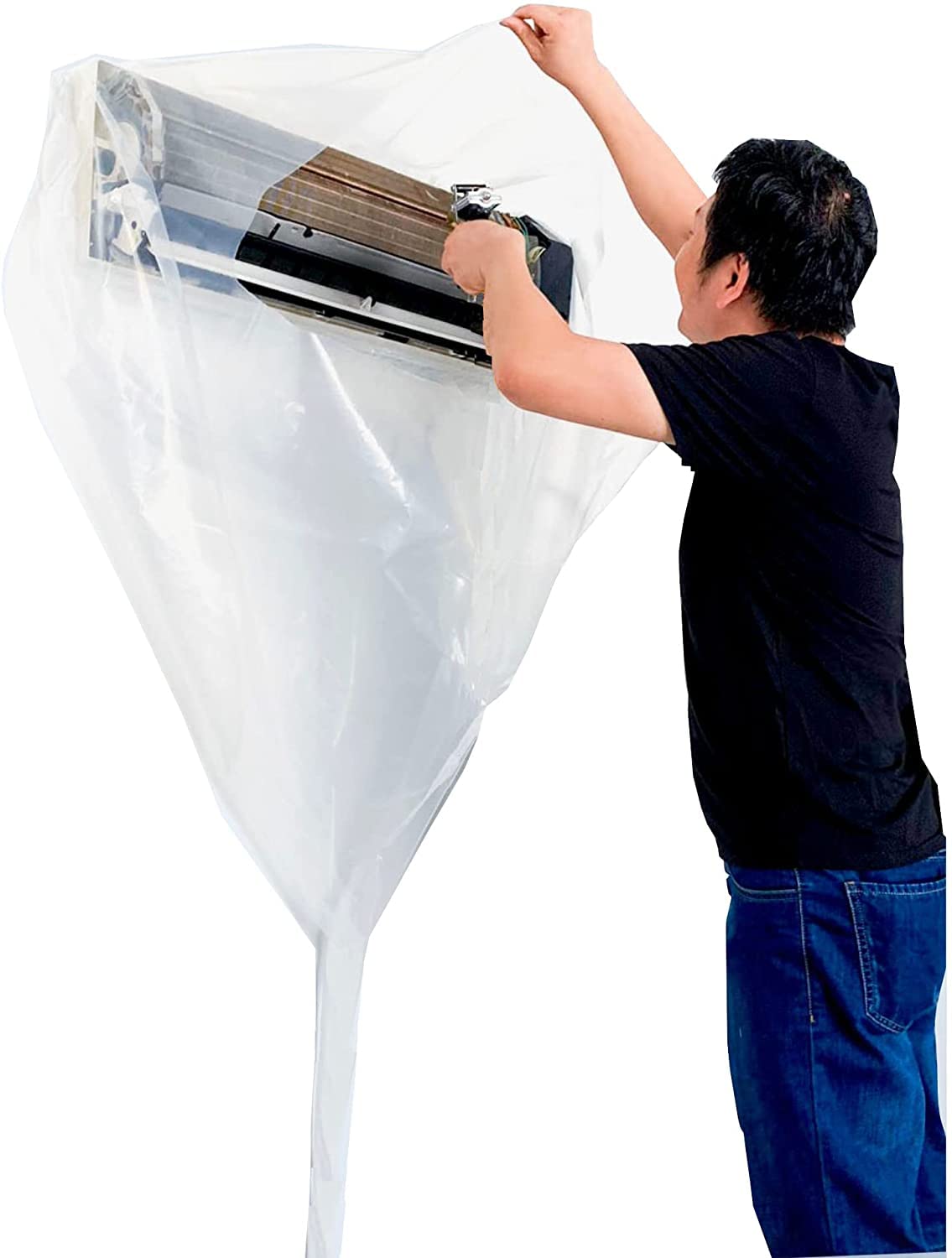 Minta Air Conditioner Waterproof Cleaning Cover, Dust Washing Clean Protector Bag, Wall-Mounted Air Conditioner Wash Bag Kits, Household Cleaning Tools