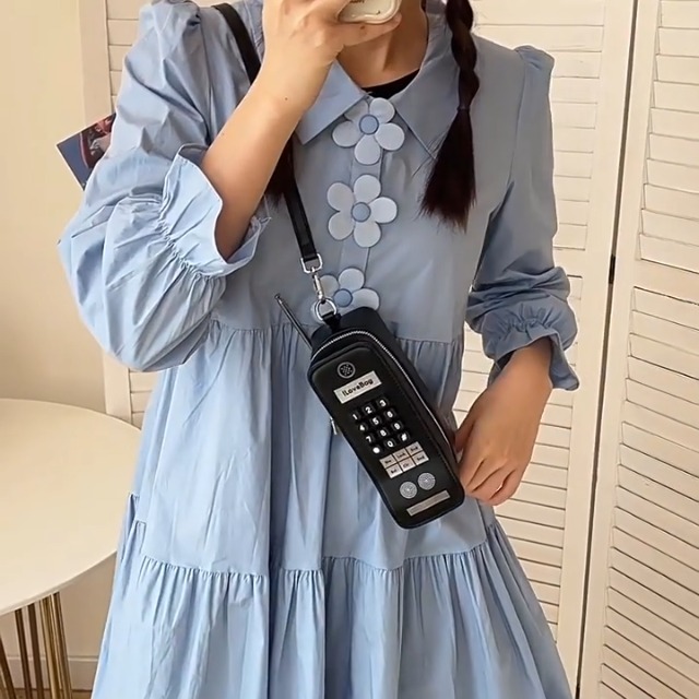 Bolso de hombro con forma de teléfono para mujer miniatura 7