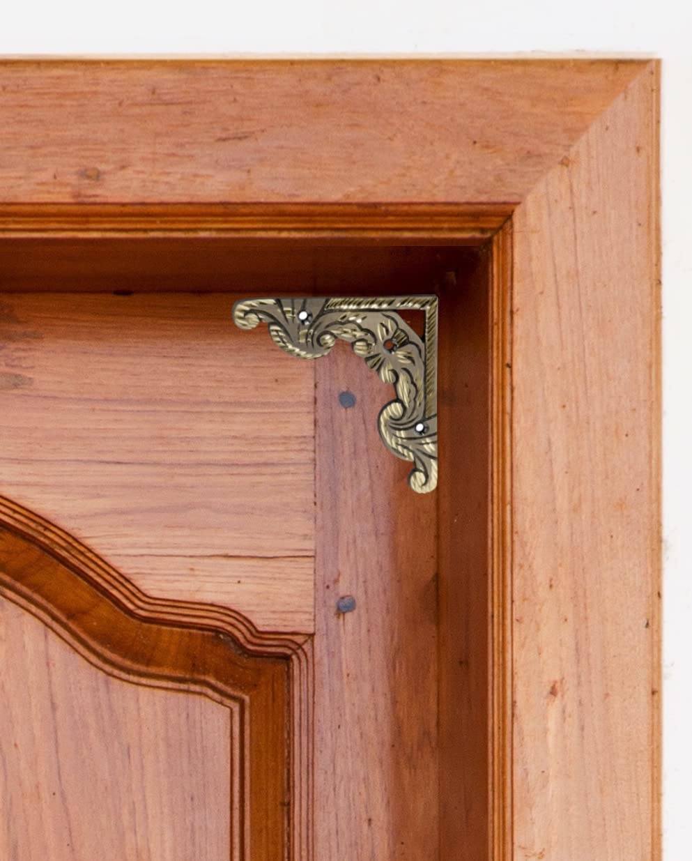 Pekt Locks Brass Corner Door Accessory with Antique Finish - Pack of 4 (B07FF1XB68) Amazon Price History, Amazon Price Tracker