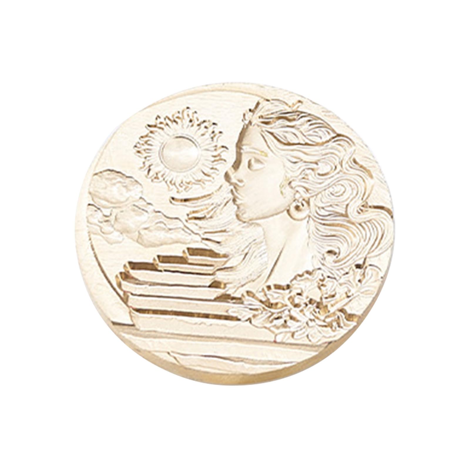 Kalttoy 3D Embossed Wax Seal Stamp Head for Wedding Invitation Envelope Gift Option