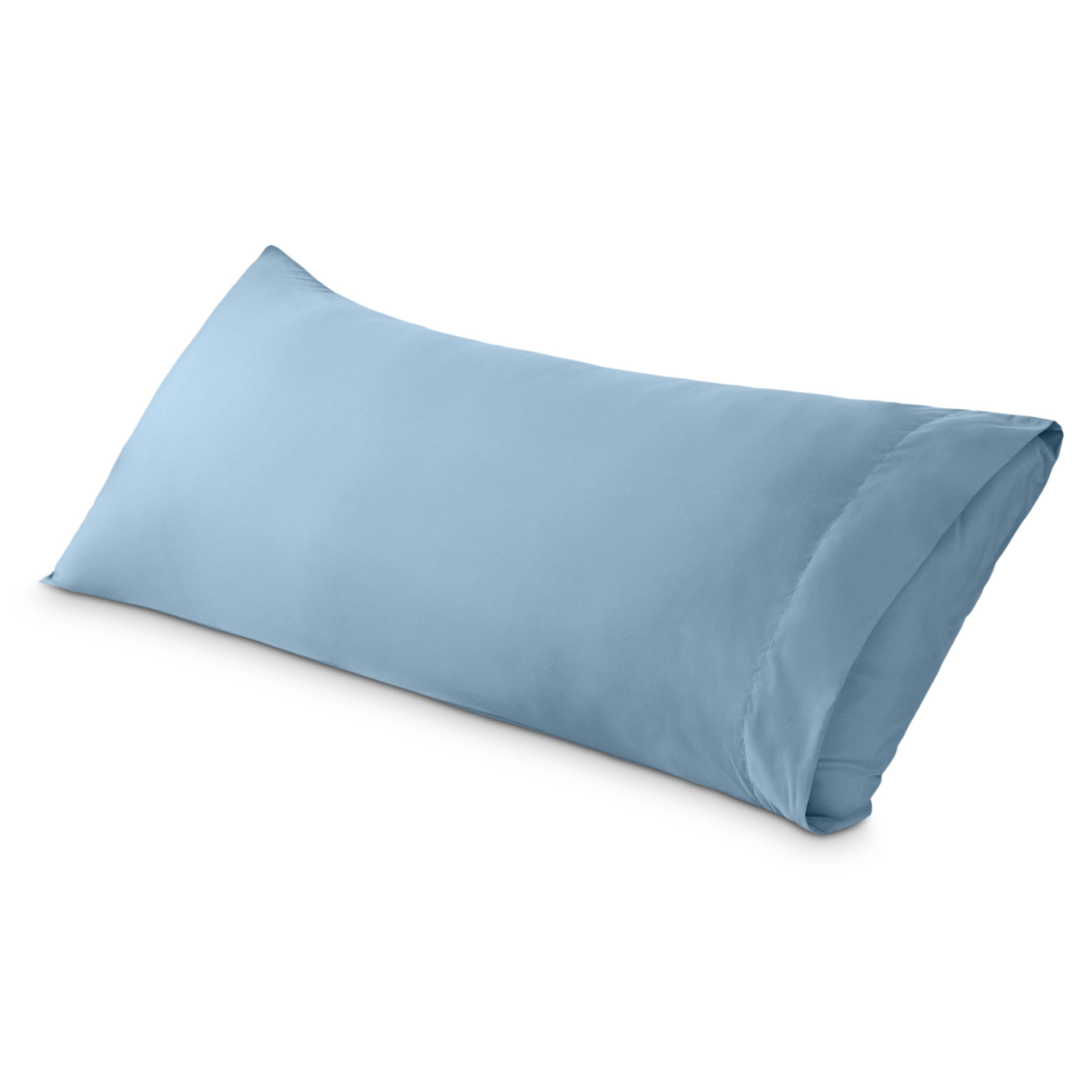 Bare Home Body Pillow Cover Envelope (20"x54", Light Blue)