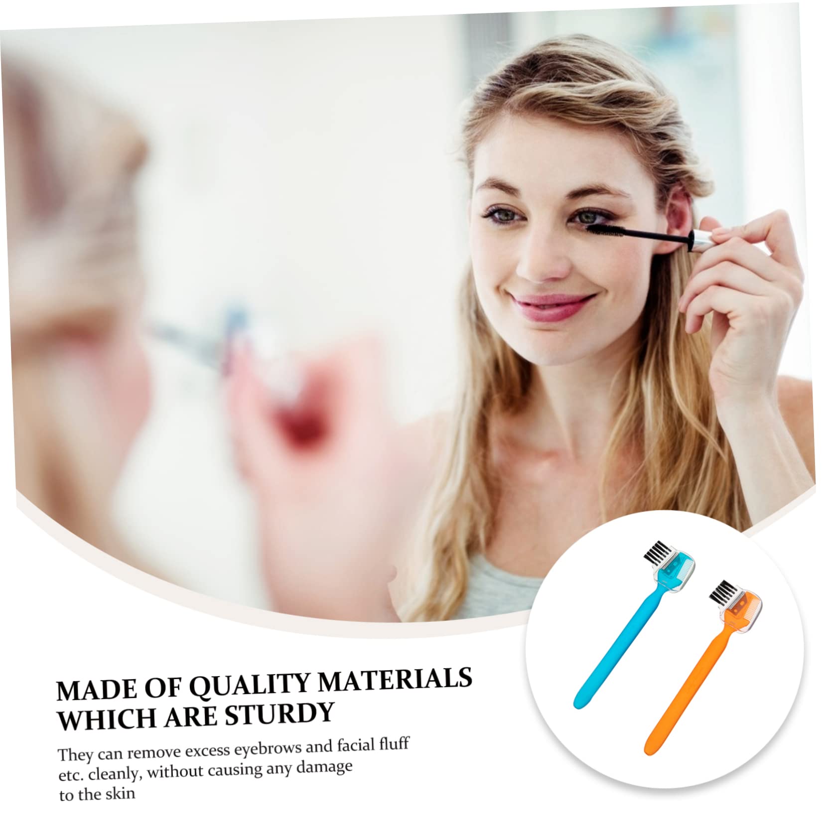 Gogogmee Slim Eyebrow Razor Kit with Brush and Comb Easy to Use for Hair Removal and Brow Styling