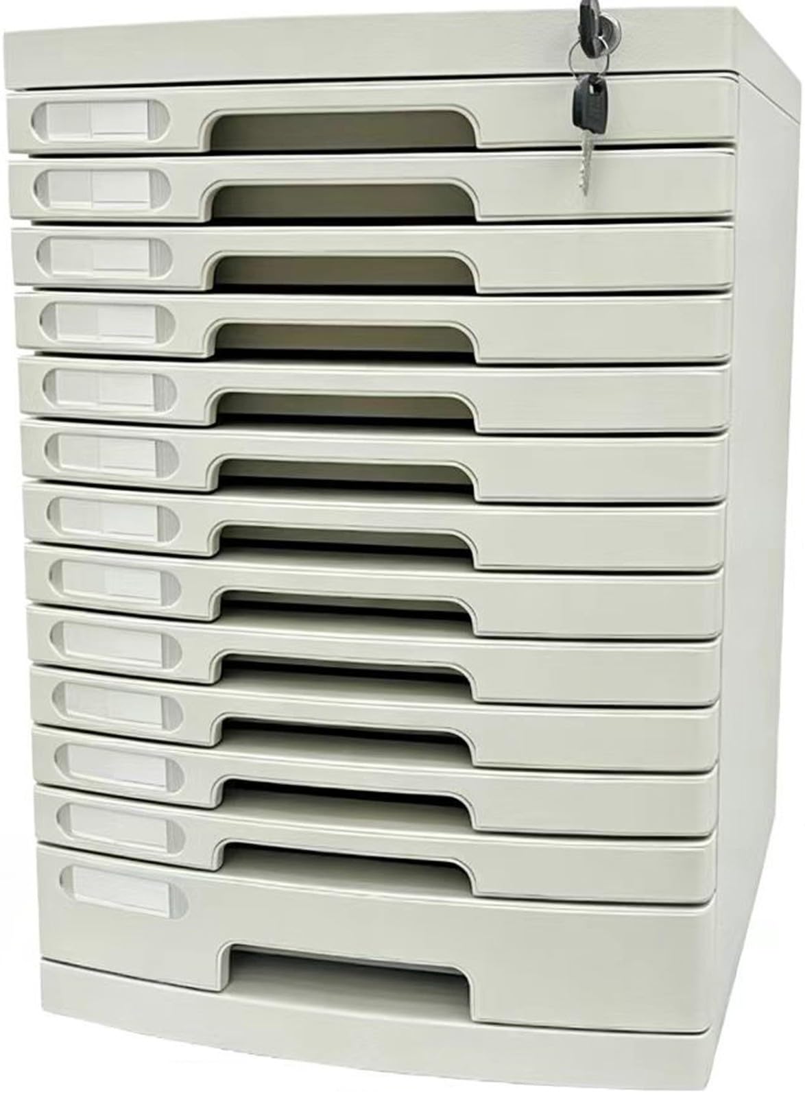 Cassetto Multistrato con Serratura per Schedario, Schedario Portatile, Organizer per Documenti, Archivio Cartaceo per Ufficio/Casa(Large (13 Layers))