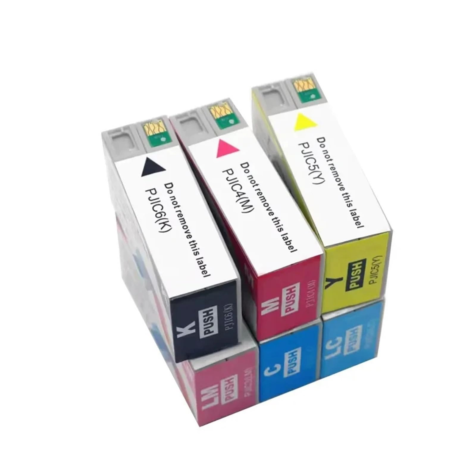 Juego De Cartuchos PJIC Compatible con Epson PP-100NII PP-50BD | 1 juego, tinta de color premium, cartuchos de repuesto, colores vivos, impresión estable