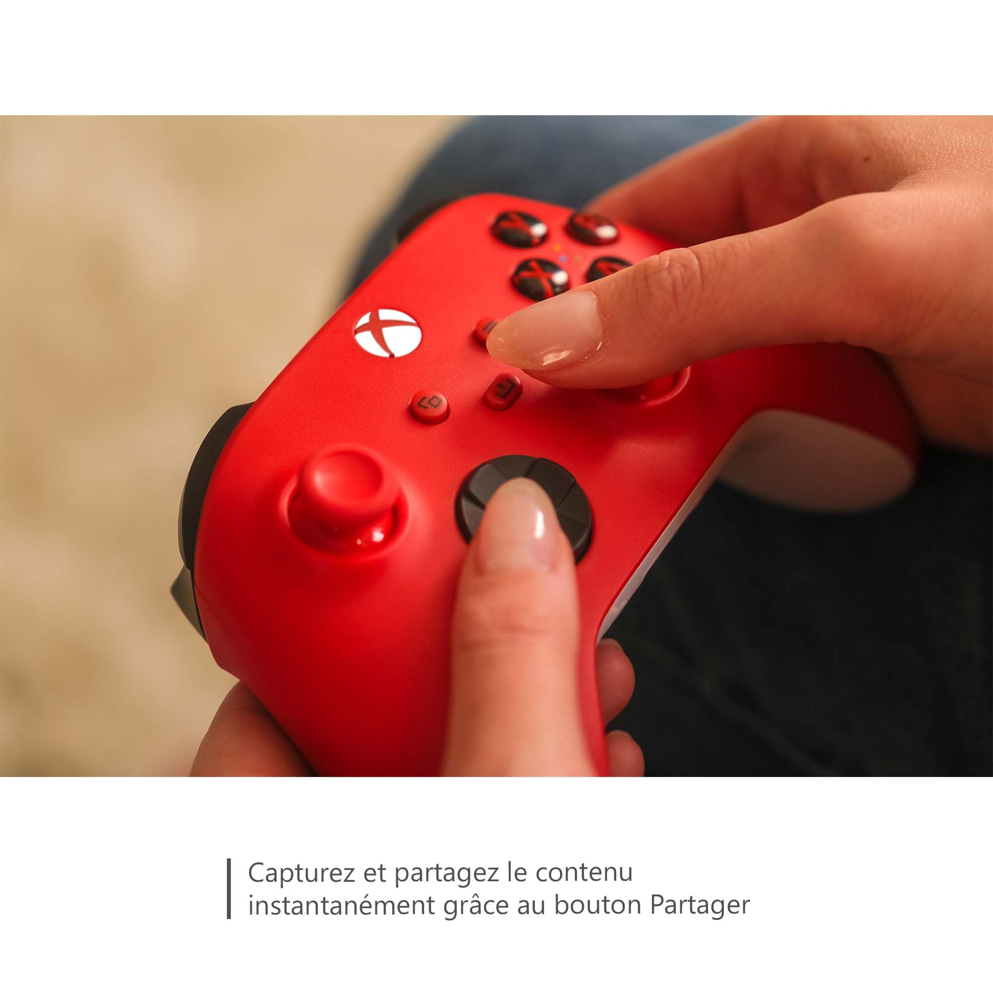 Xbox Manette sans Fil - Pulse Red One, Series X, Series S, Windows 10 & 11, Android et iOS