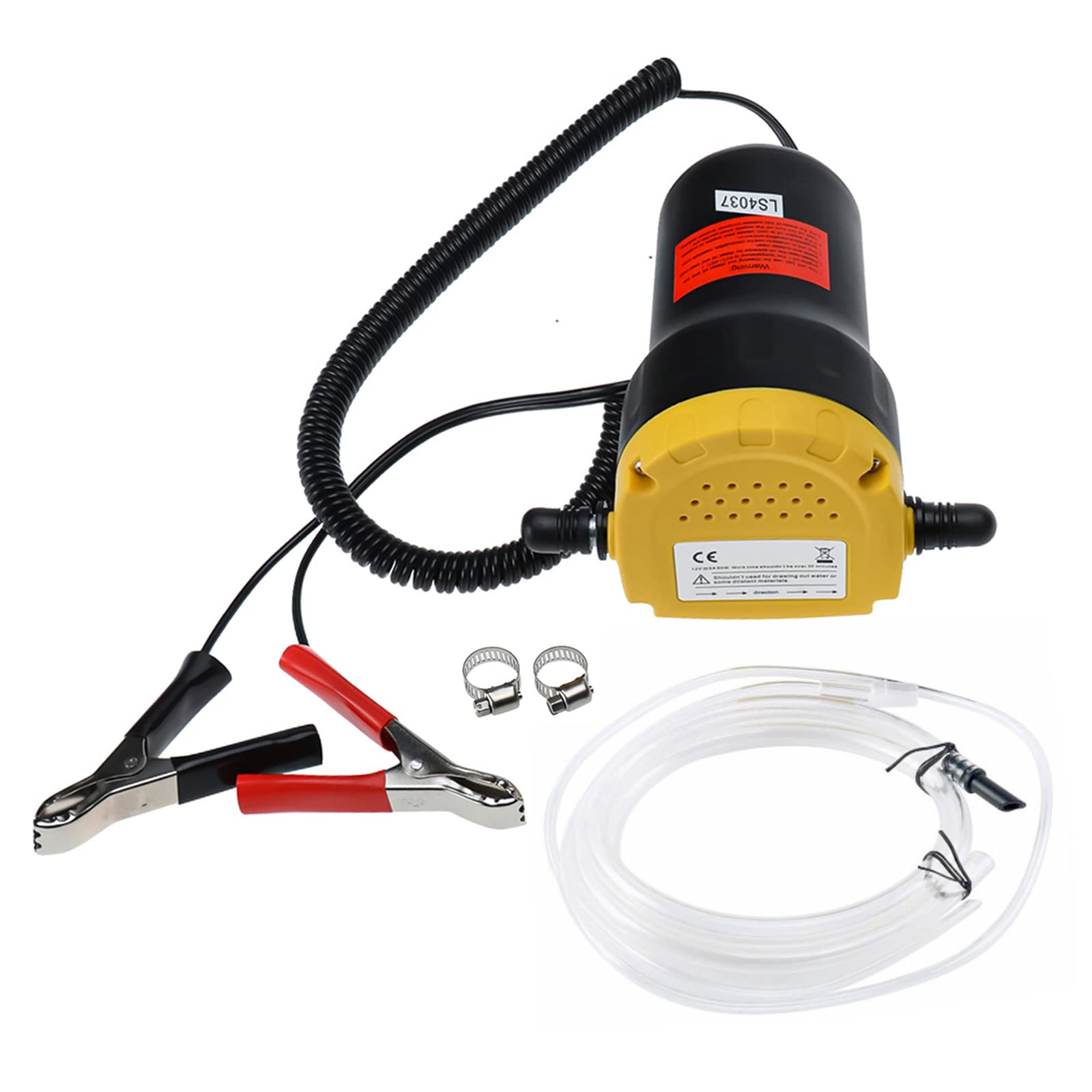 skyehomo Oil Change Pump Extractor,12V 60W Oil/Diesel Fluid Pump Extractor Scavenge Oil Change Pump Transfer Suction Transfer Pump Kit for Boat Truck RV ATV Camper