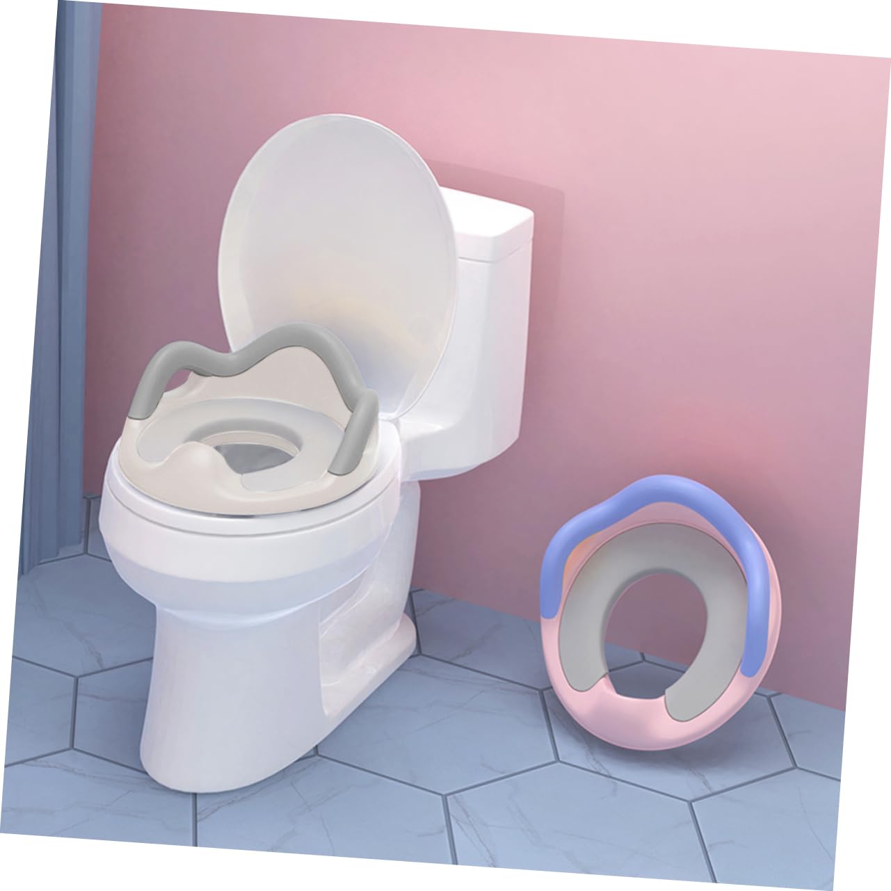 BESTonZON 1pieza Asiento De Inodoro Protector Antisalpicaduras Reductor De Wc Potty Training y Cómodo Para Entrenamiento Casa