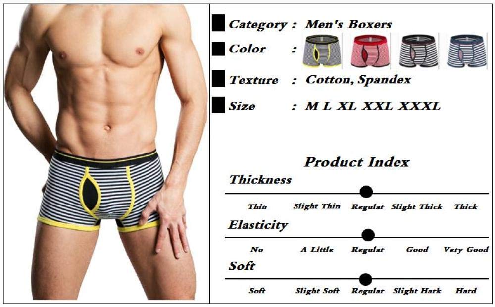 Mutande da Uomo 6 Pezzi/Boxer in Cotone Traspirante Mutande da Uomo Morbide E Comode Pantaloncini da Boxe Mutandine Taglie Forti D