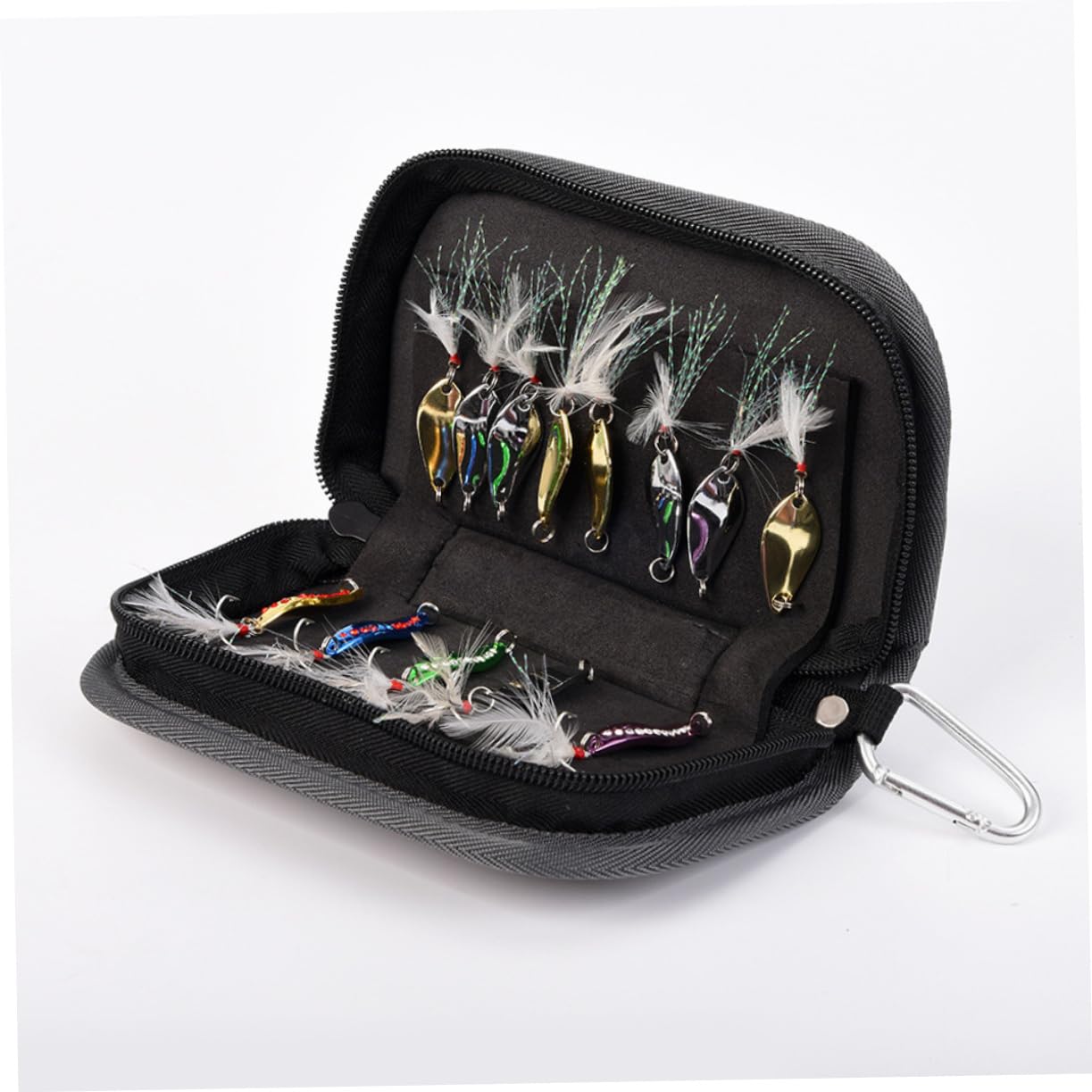 DECOMELODY 1Pc Portable Fishing Accessories Storage Bag Durable Bait Canvas Bag Lightweight and Compact Fishing Gear Organizer for Outdoor Activities Design