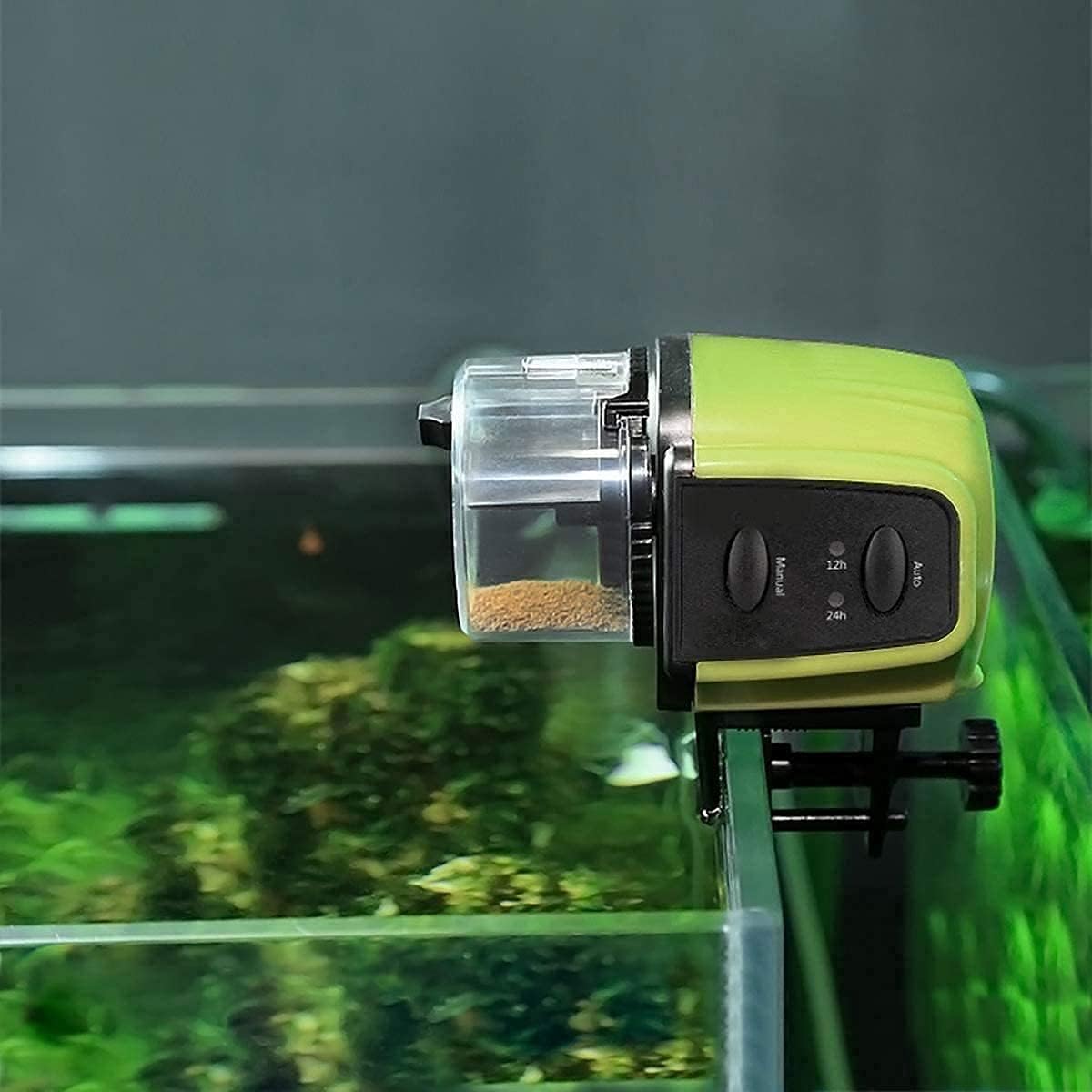 Liusj JUnst Fish Feeder Automatic Fish Feeder Aquarium Food Dispenser,Vacation Aquarium Auto Fish Food Dispenser Tank Feeder Timer for Holiday Vacation Fish Dispenser