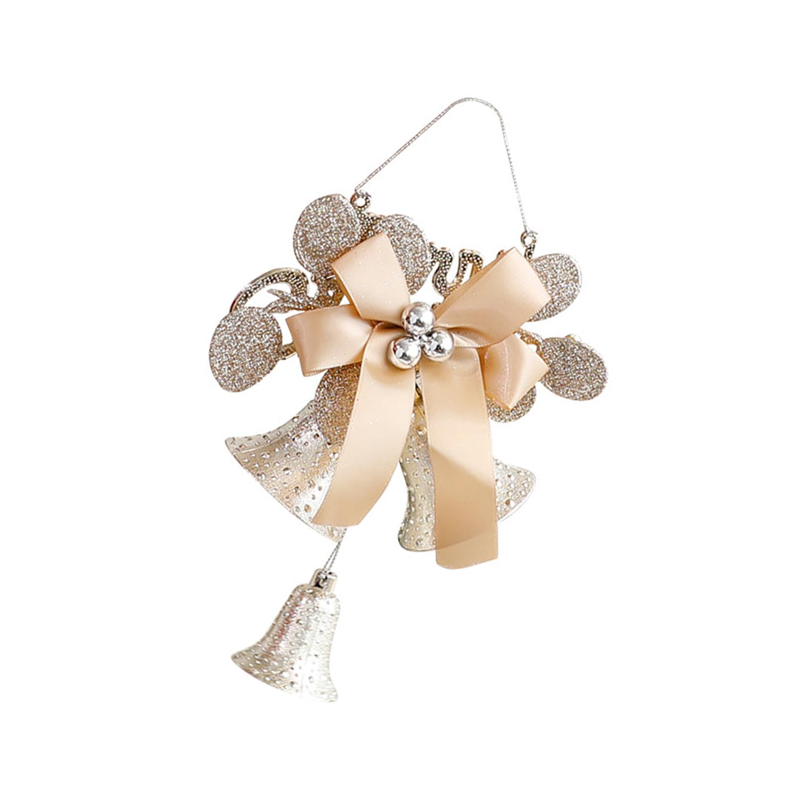Christmas Tree Bells Decoration PVC Hanging Garnishes with Individualized Design Preferences for Celebratory Mood PVC Christmas Gongs