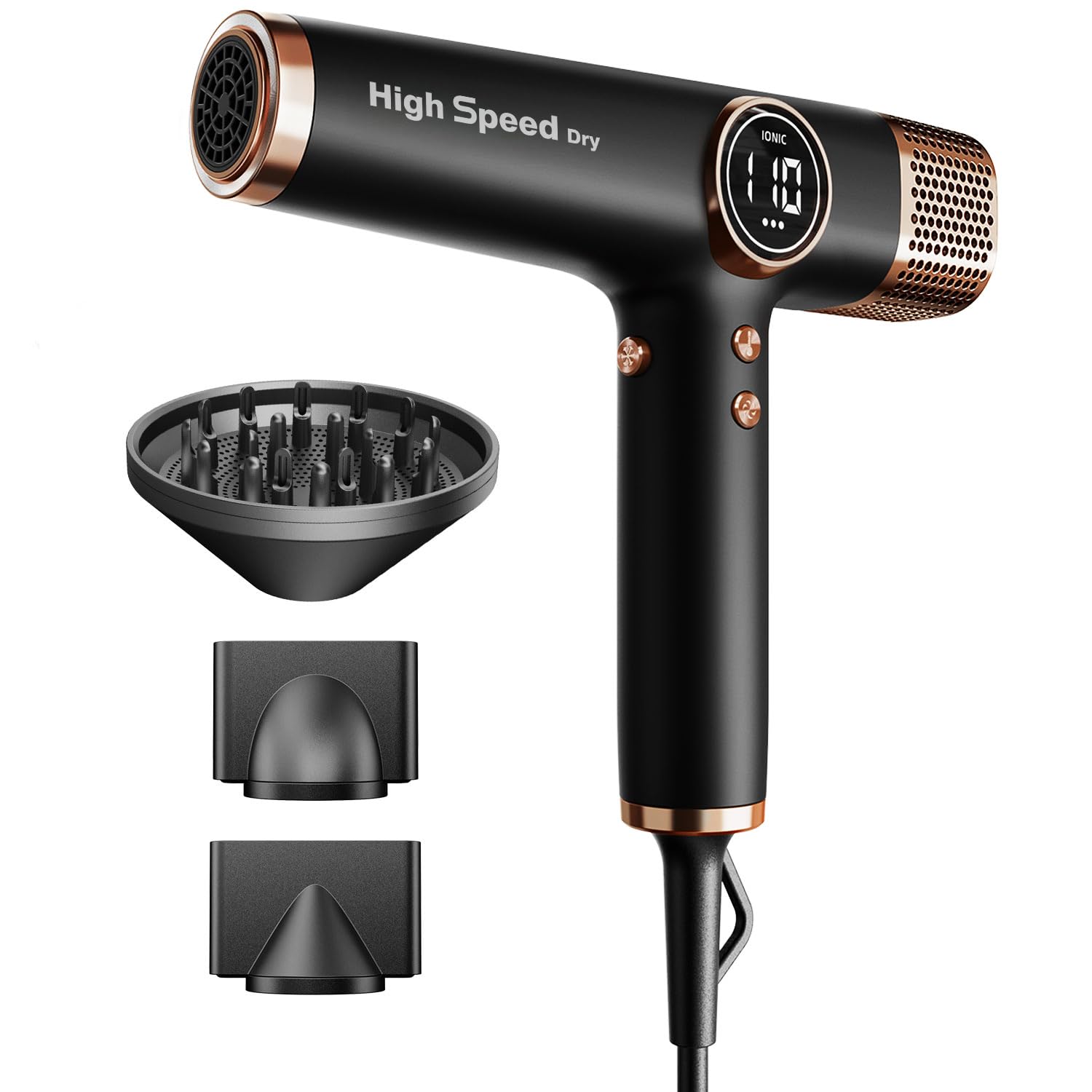 Faszin Professioneller Haartrockner, 110000 RPM, 330 g Superleicht, 1800W