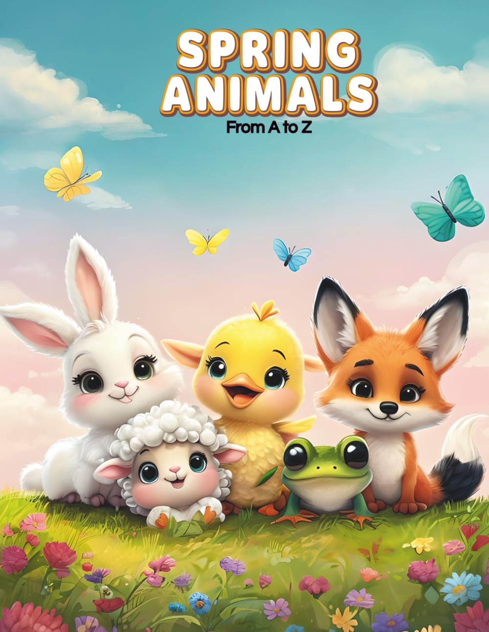 Spring Animals from A to Z: A Fun and Educational Spring Coloring Book for Kids (CD Creations A–Z Coloring Series)