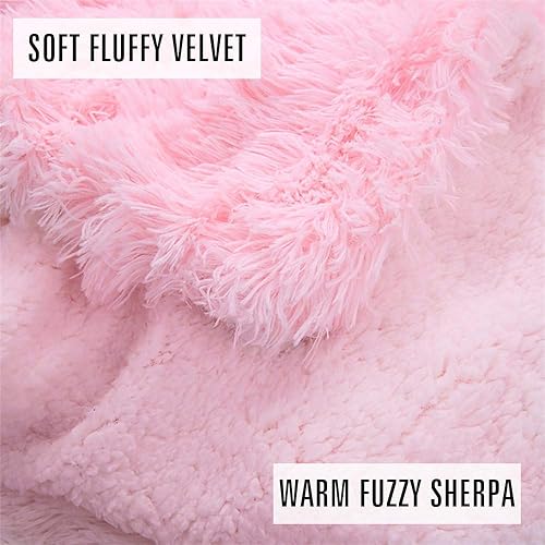 Miniatura 10 de LOCHAS - Manta de piel sintética súper suave y peluda manta decorativa de sherpa, mullida, afelpada, lavable, acogedora, para cama, sofá, silla o